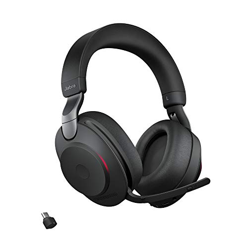 Jabra Evolve2 85 Wireless PC Headset – Noise Cancelling UC Certified Stereo Headphones With...