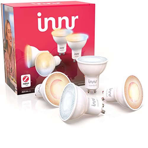innr Zigbee GU10 Lampe, White Ambiance, kompatibel mit Philips Hue, Alexa, Hey Google, SmartThings...