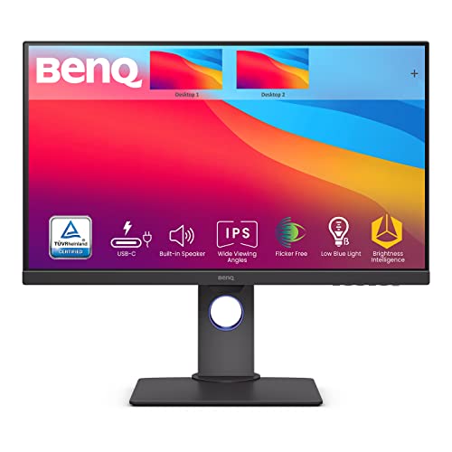 BenQ PD2705Q Designer Monitor (AQCOLOR Technology, 27 Zoll, 2K WQHD 1440P, sRGB/Rec.709, USB-C 65W,...