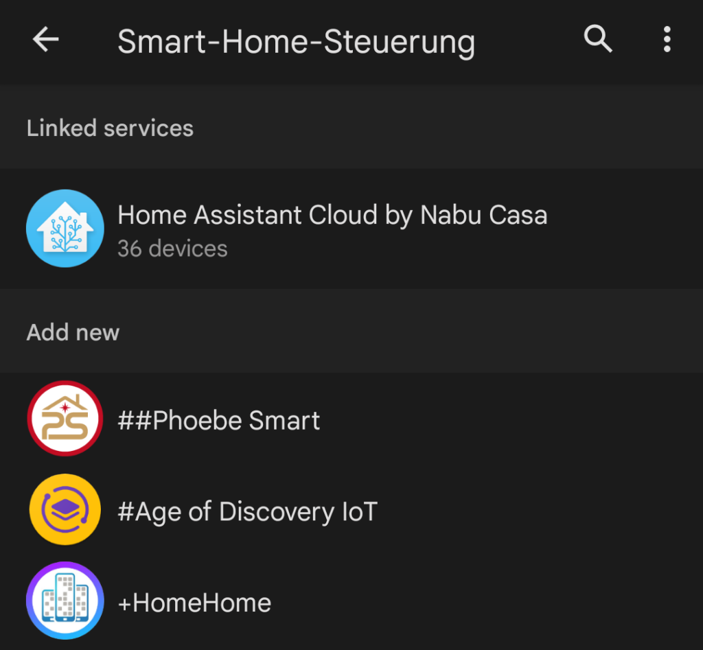Home Assistant Cloud Nabu Casa - Google Home